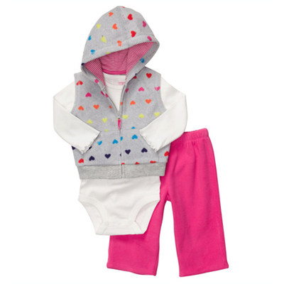 [흠집상품 121A126]Carter&#039;s Hooded Vest Set(18m-오염,종이택X)