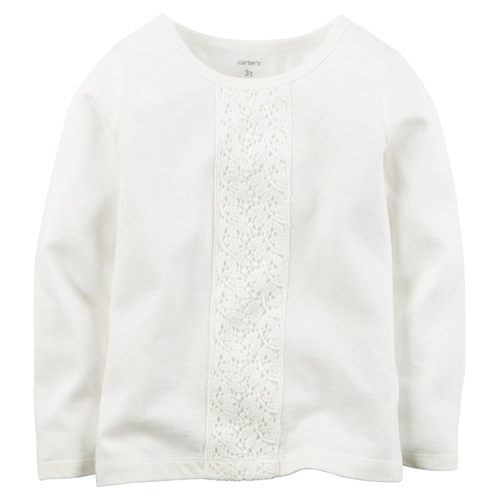 [235G141B190] Carter&#039;sEmbroidered Lace Tee