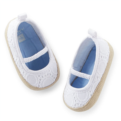 [29127A35] Carter&#039;sEyelet Espadrille Crib Shoes