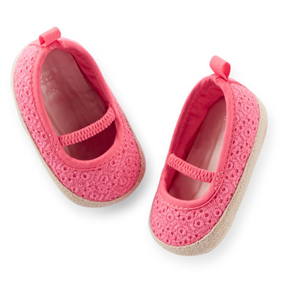 [29133A34] Carter&#039;sEyelet Espadrille Crib Shoes