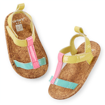 [29204A41] Carter&#039;sStrappy Sandal Crib Shoes