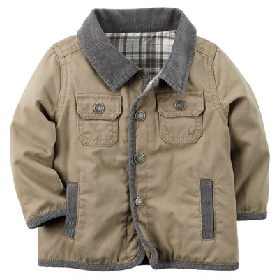 [127G049NR] Carter&#039;sFlannel-Lined Canvas Jacket